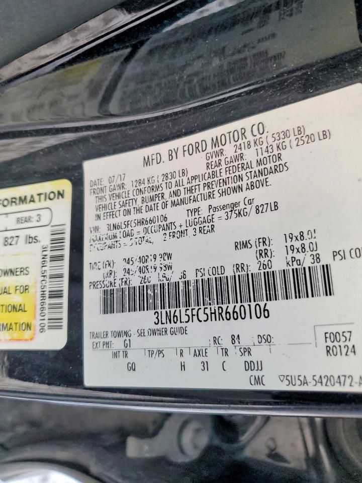 2017 Lincoln Mkz Reserve