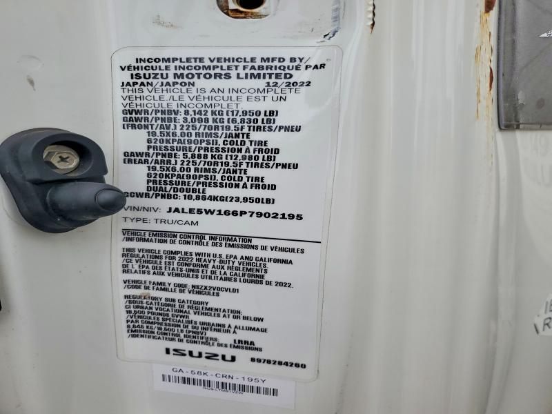 2023 Isuzu NQR Flatbed Truck