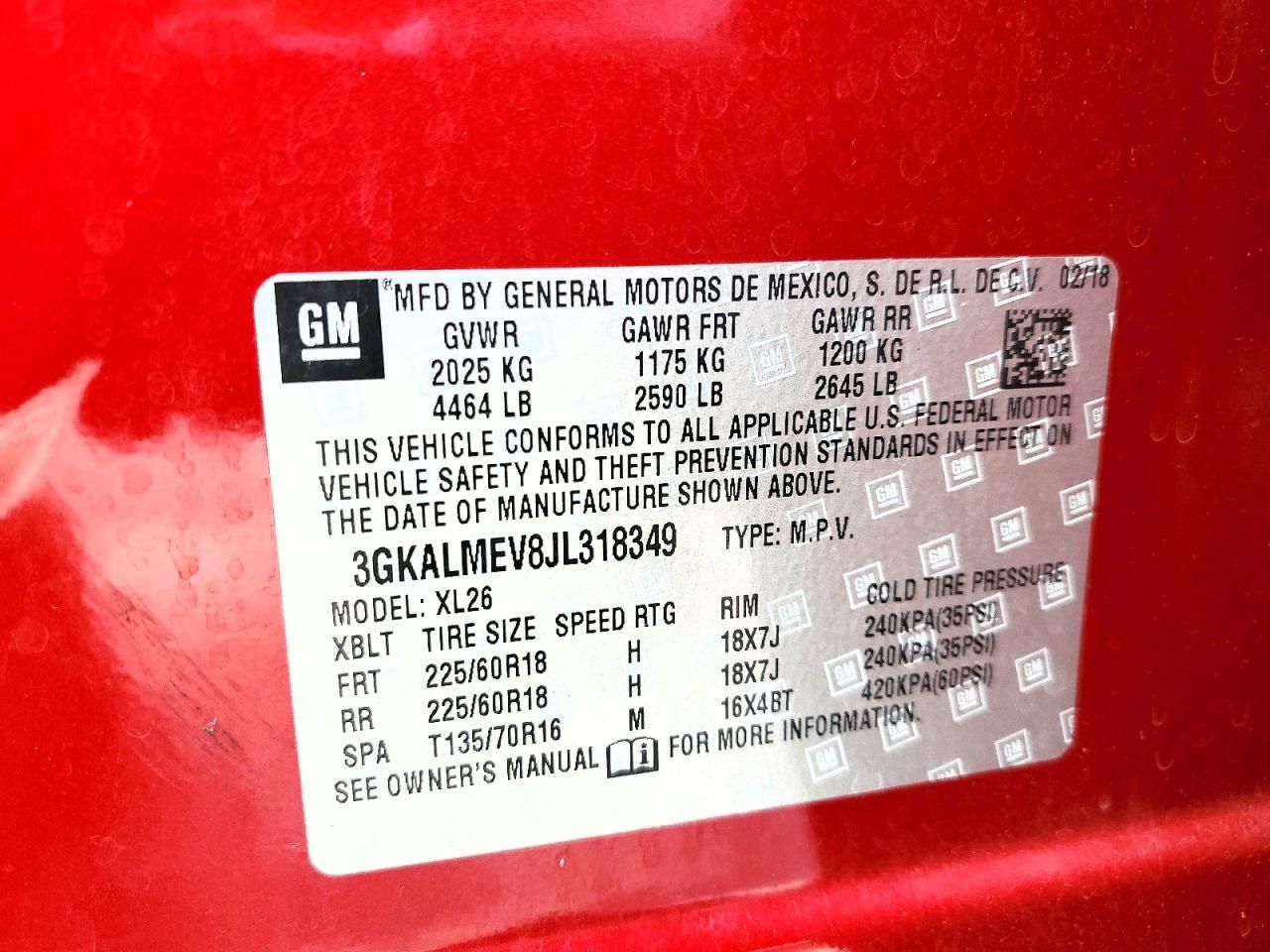 2018 GMC Terrain sle