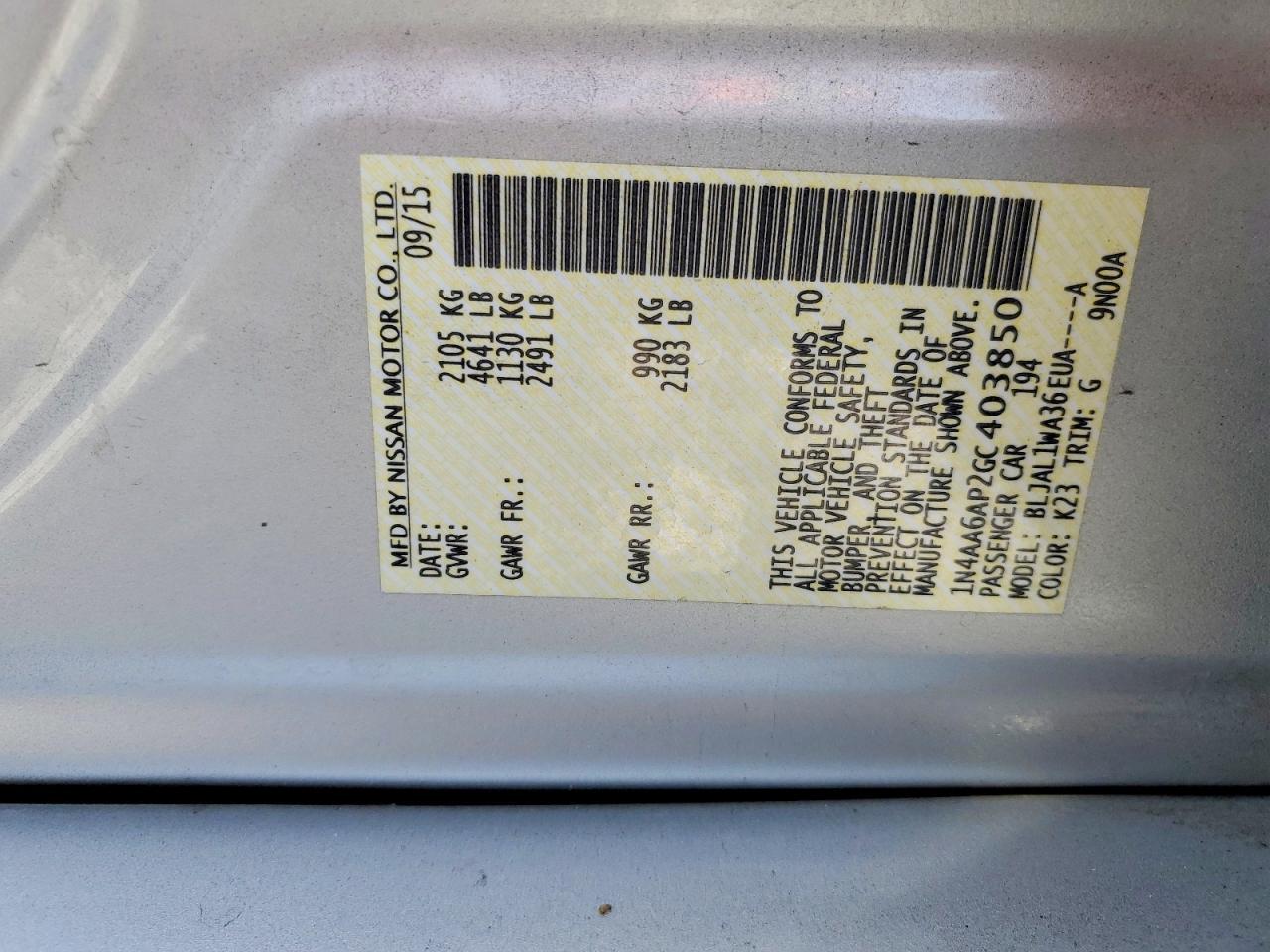 2016 Nissan Maxima 3.5s