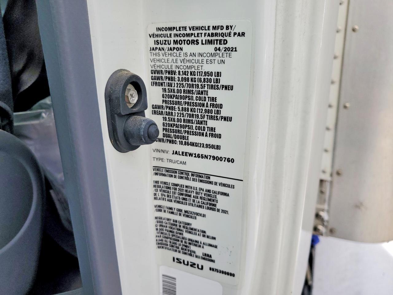 2022 Chev Rolet 5500HD BOX Truck