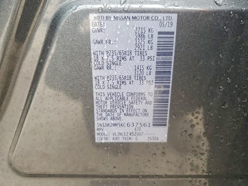 2019 Nissan Pathfinder s