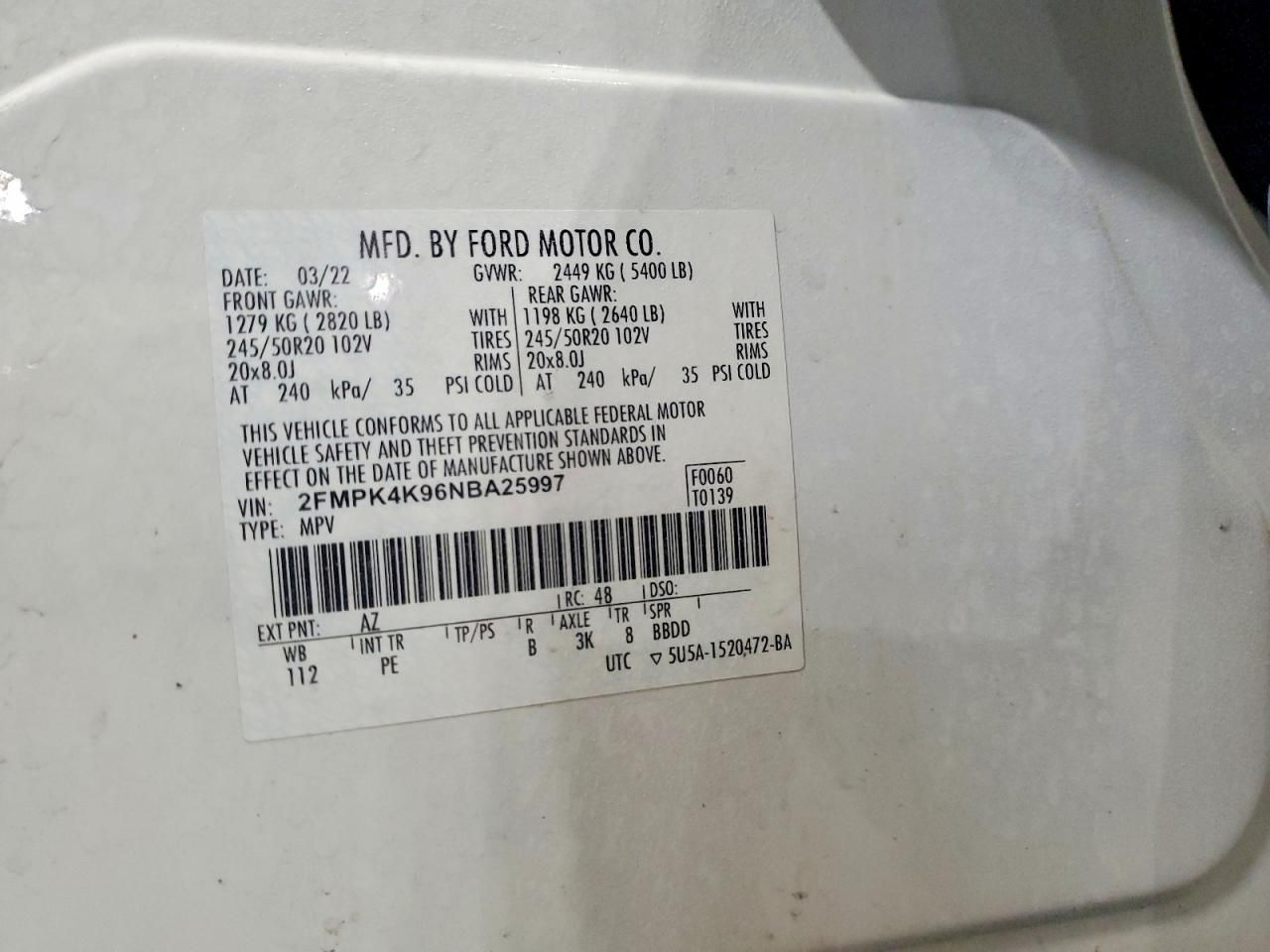 2022 Ford Edge Titanium