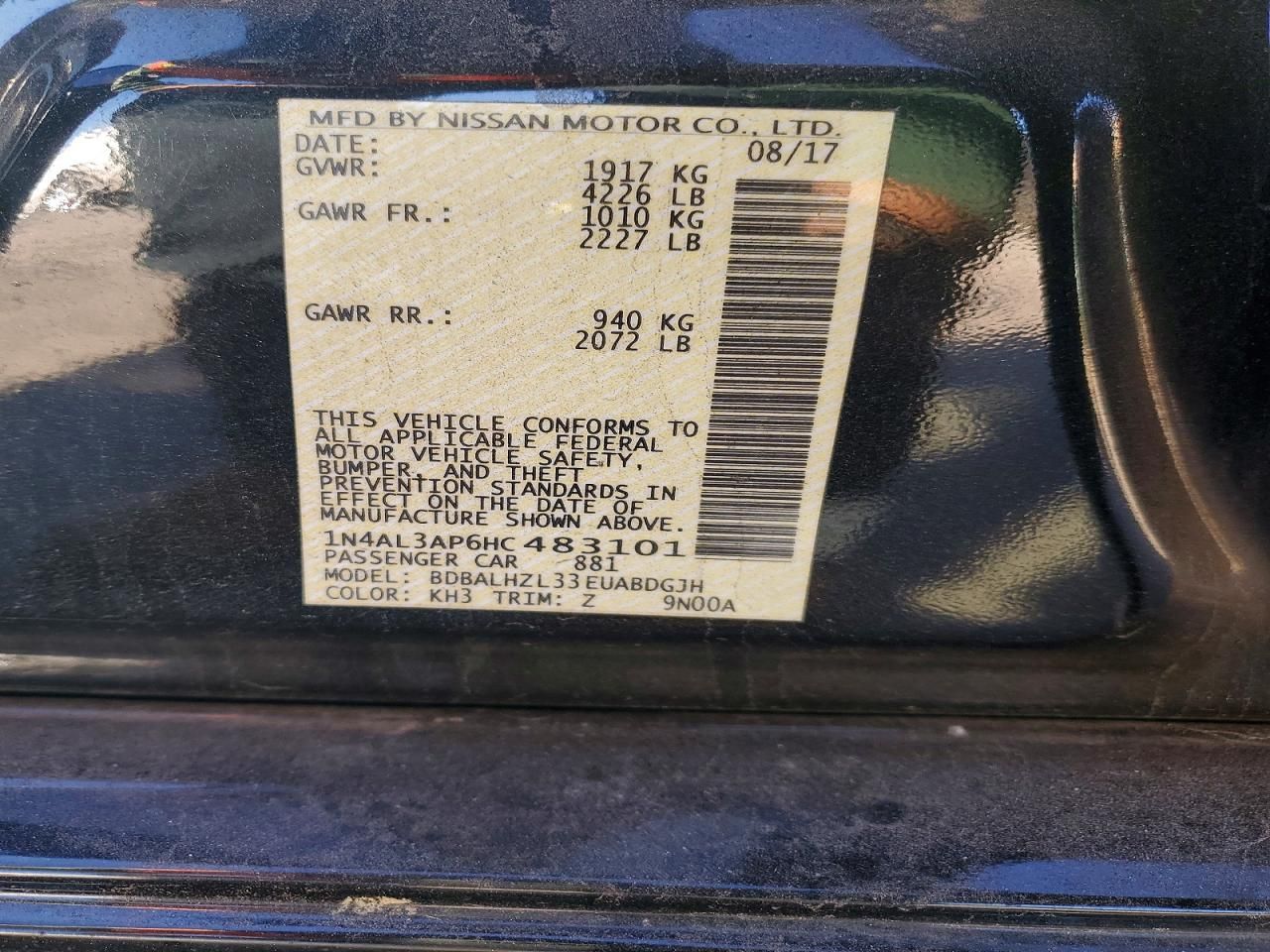 2017 Nissan Altima 2.5