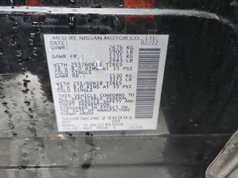 2022 Nissan Pathfinder sv