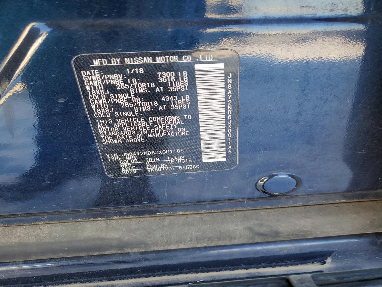 2018 Nissan Armada sv