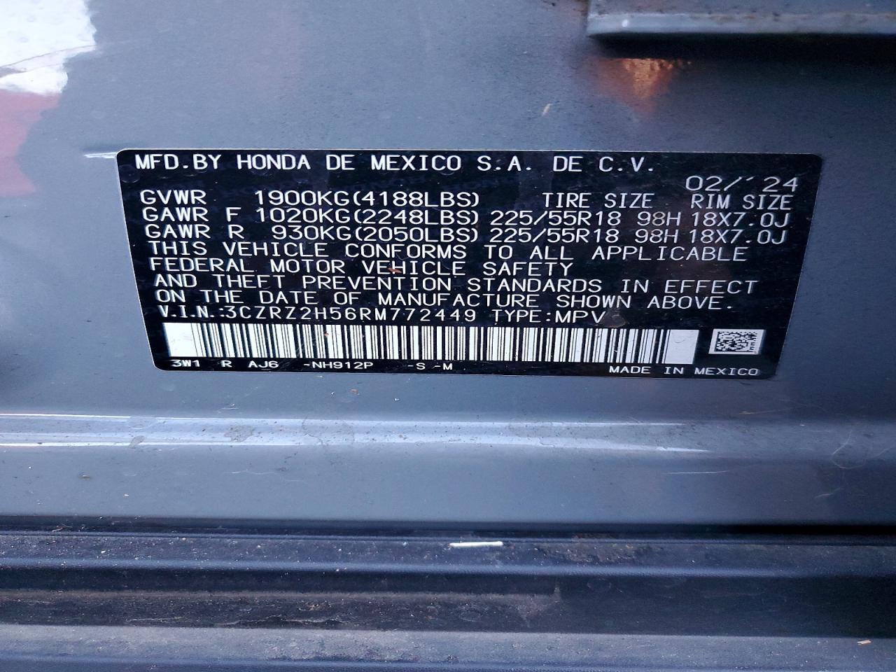 2024 Honda Hr-v Sport
