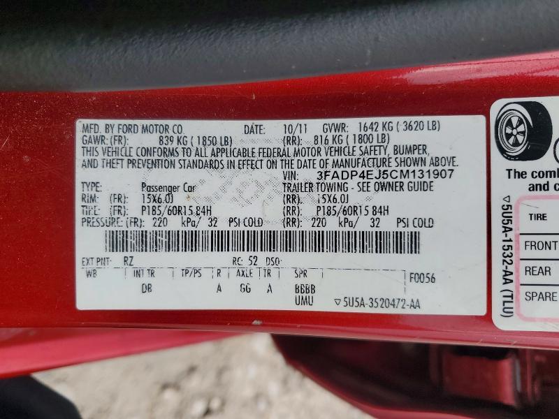 2012 Ford Fiesta se