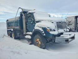 Salvage trucks for sale at Kincheloe, MI auction: 2013 International 7600 Dump Truck