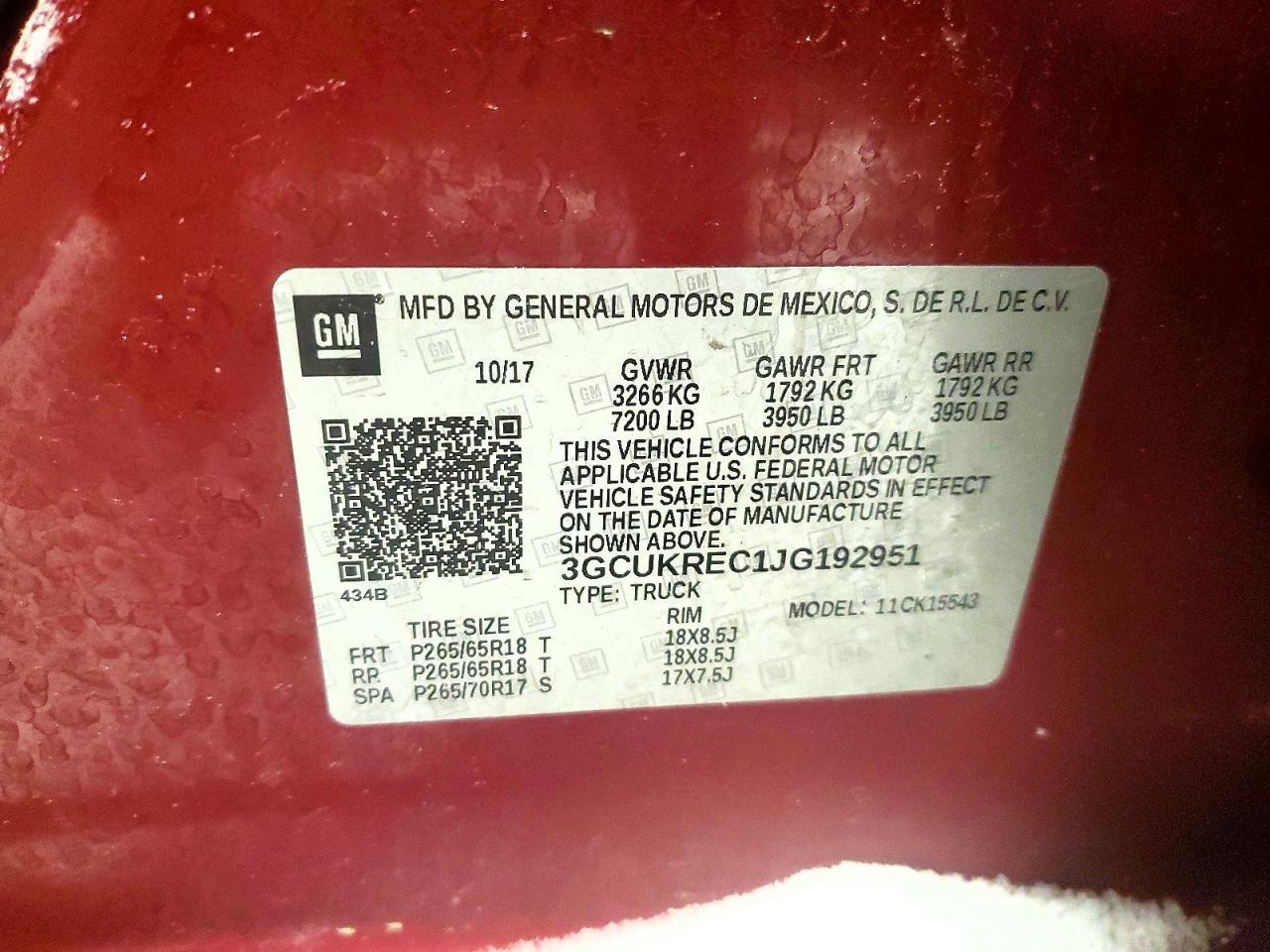 2018 Chevrolet Silverado K1500 LT