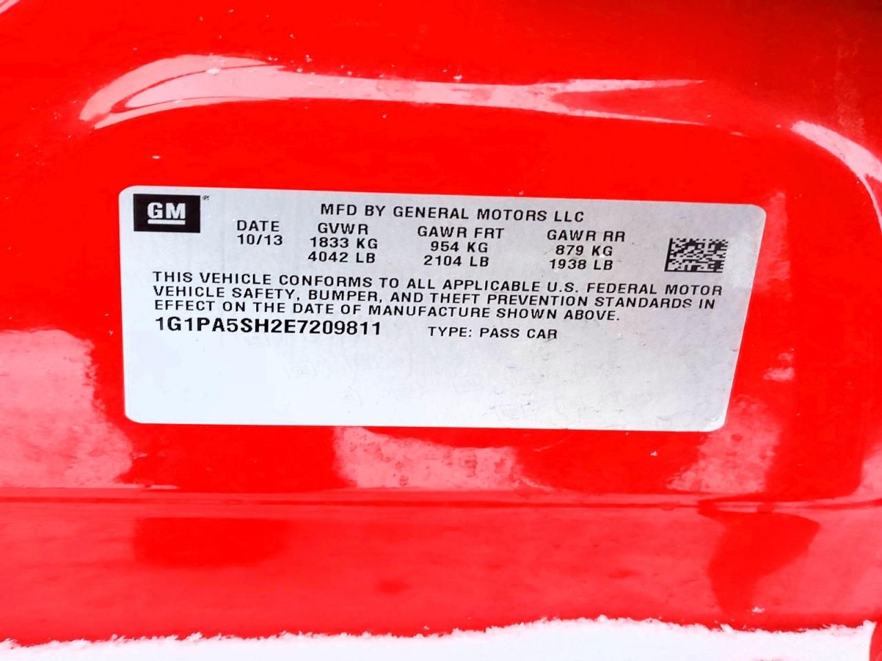 2014 Chevrolet Cruze ls