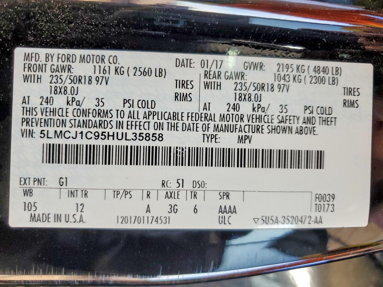 2017 Lincoln Mkc Premiere