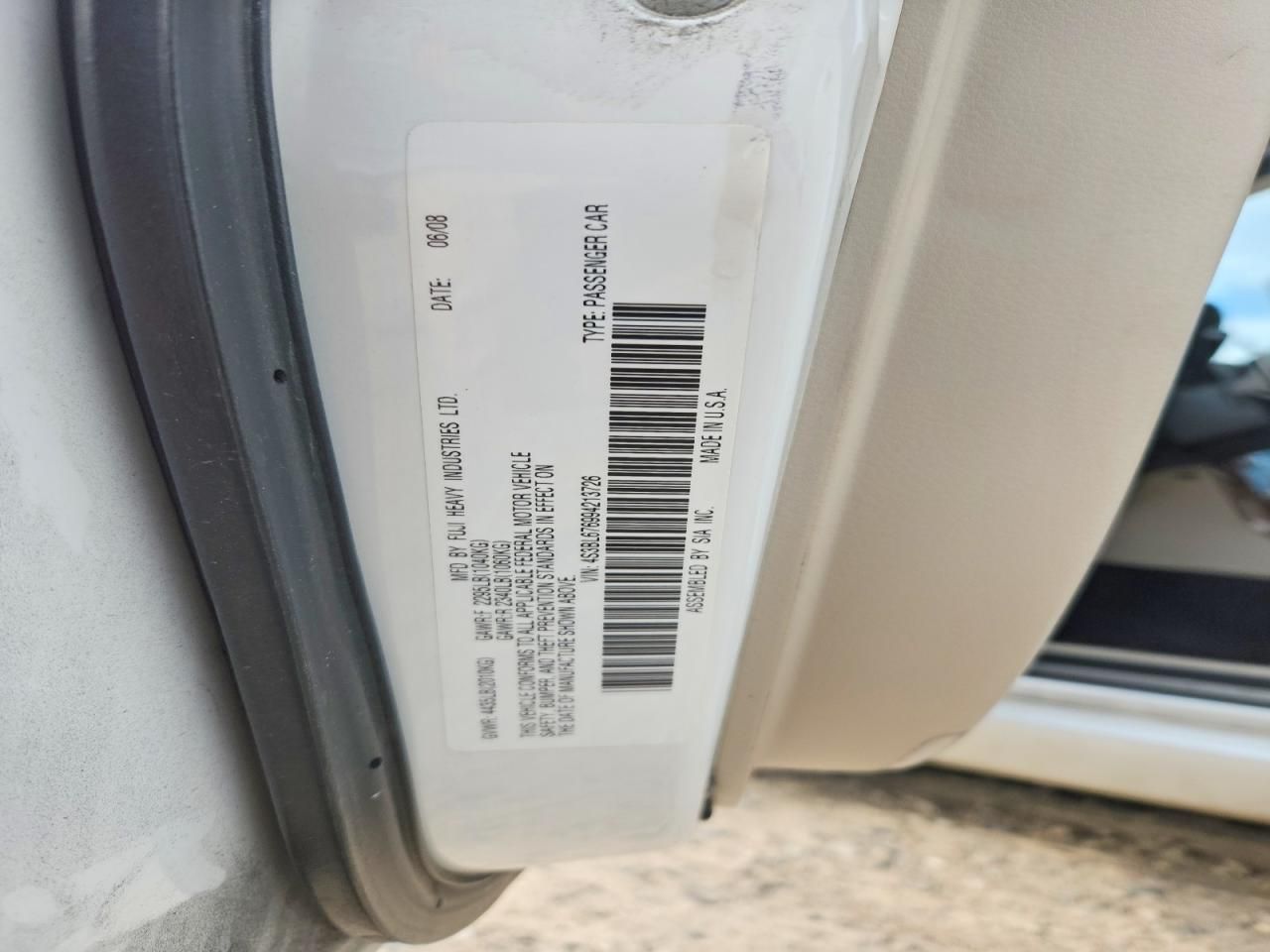 2009 Subaru Legacy 2.5 gt