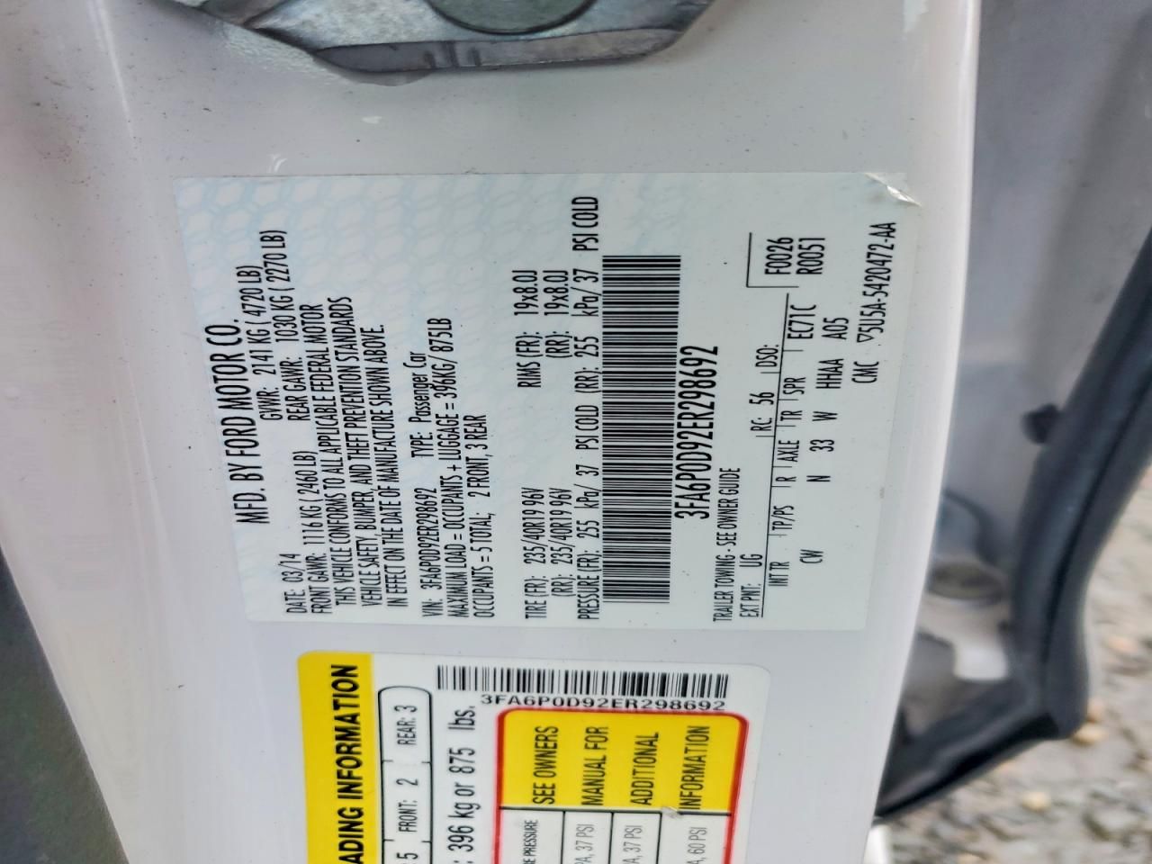 2014 Ford Fusion Titanium