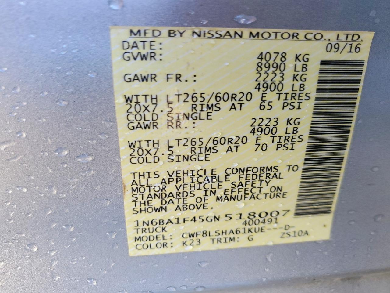 2016 Nissan Titan xd sl