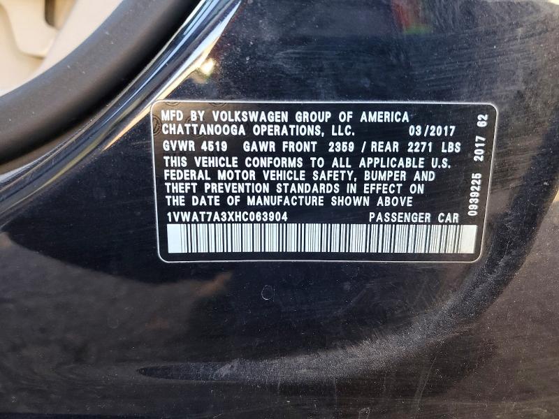 2017 Volkswagen Passat s