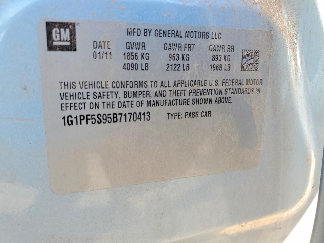 2011 Chevrolet Cruze lt