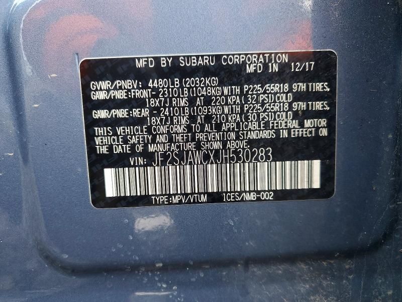 2018 Subaru Forester 2.5i Touring