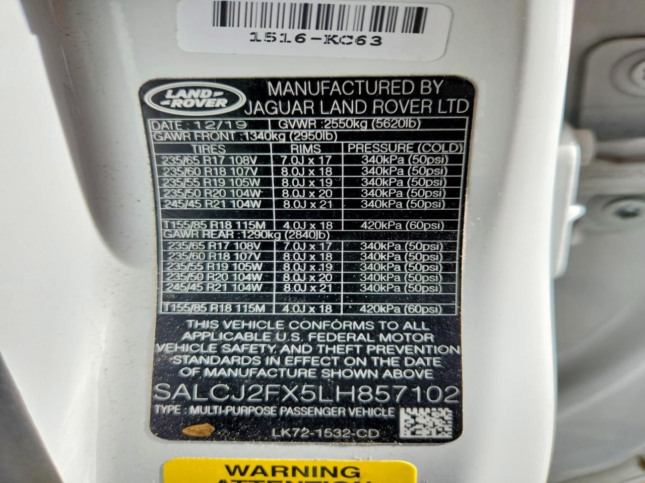 2020 Land Rover Discovery Sport s