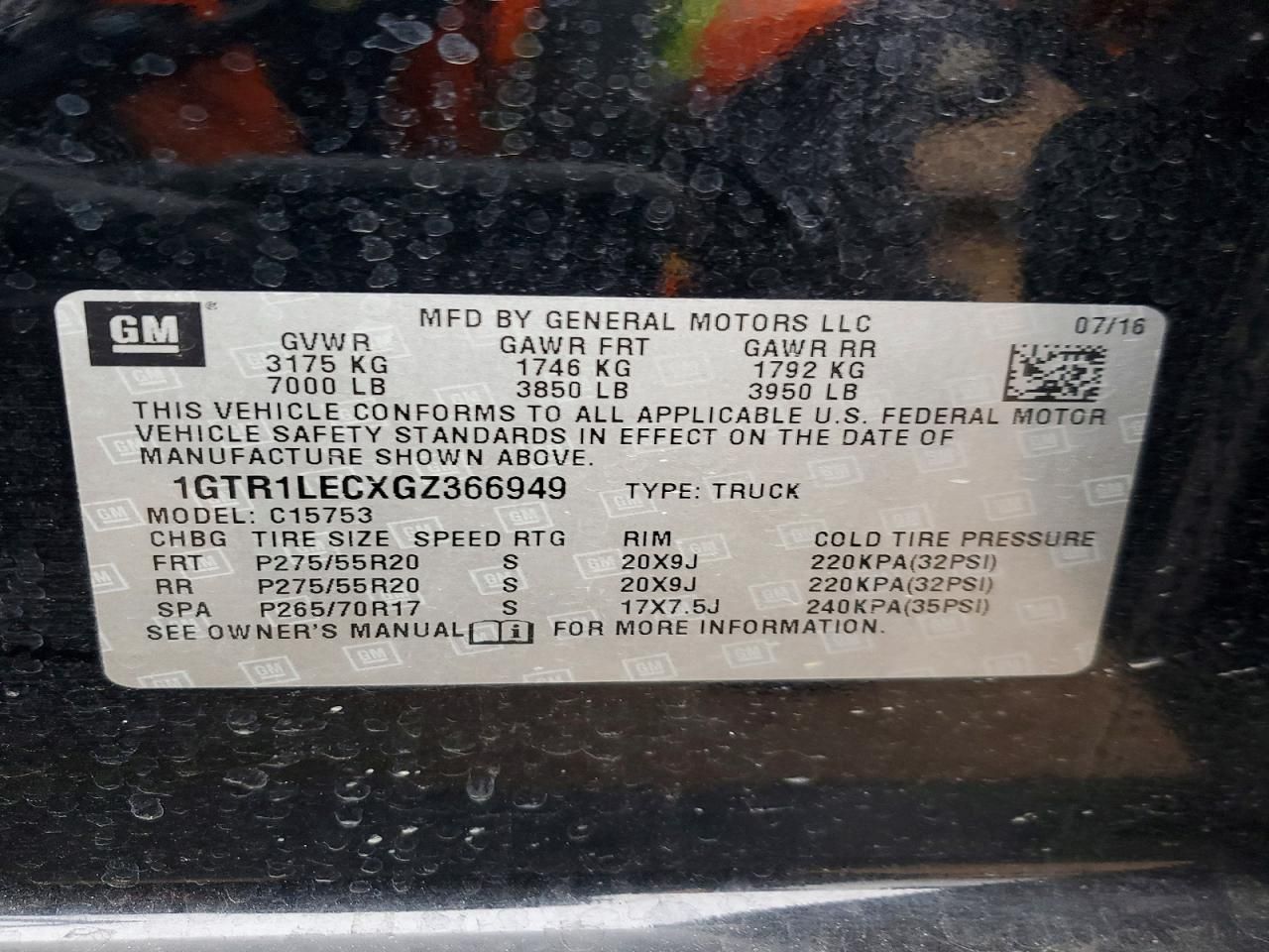 2016 GMC Sierra C1500