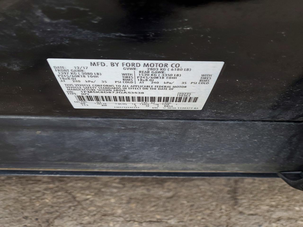 2018 Ford Explorer xlt