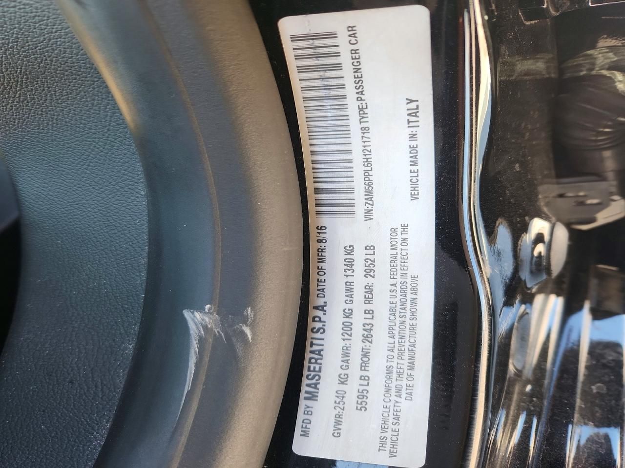 2017 Maserati Quattroporte gts