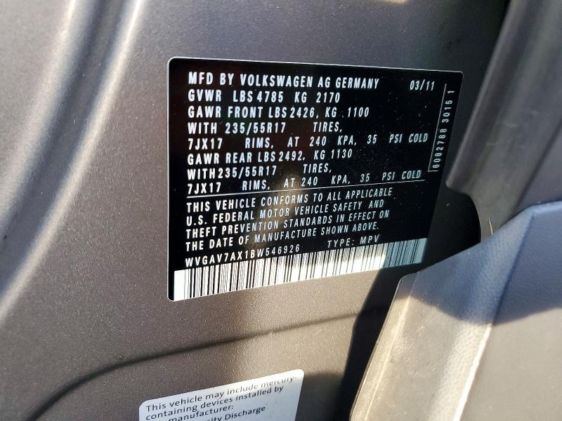 2011 Volkswagen Tiguan s