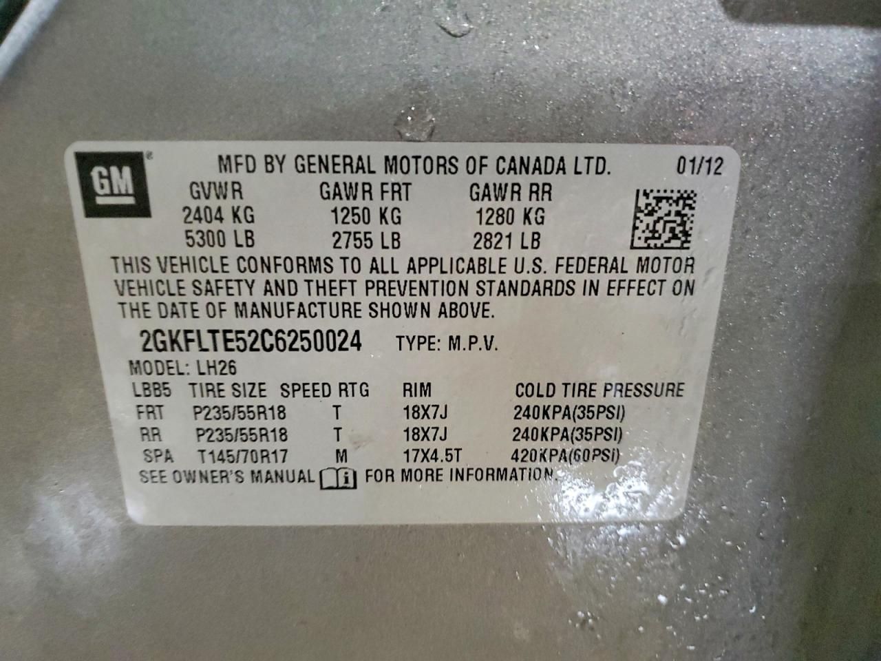 2012 GMC Terrain sle