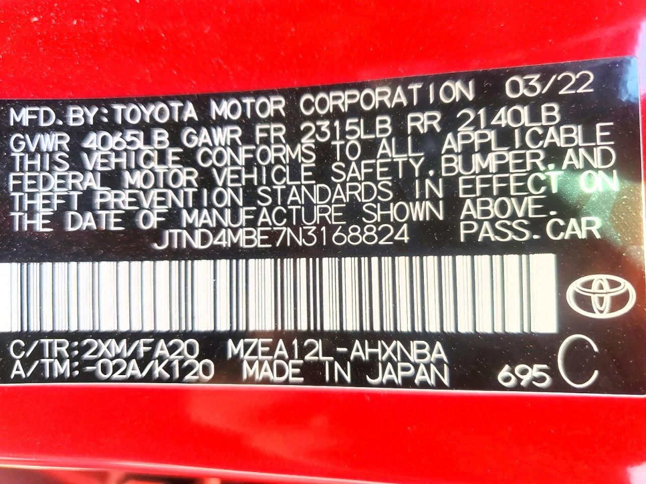 2022 Toyota Corolla se