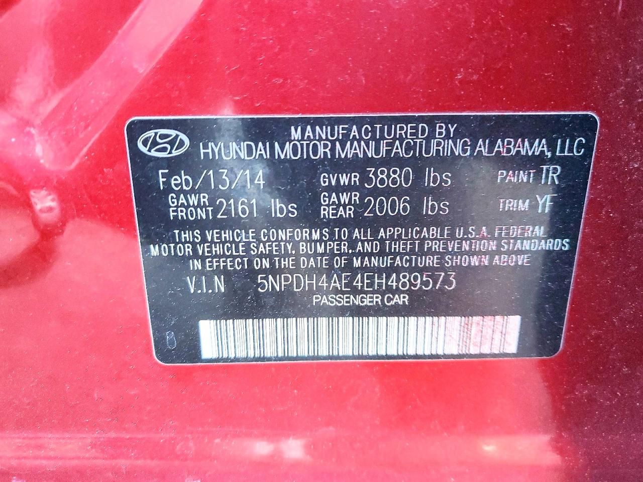 2014 Hyundai Elantra se