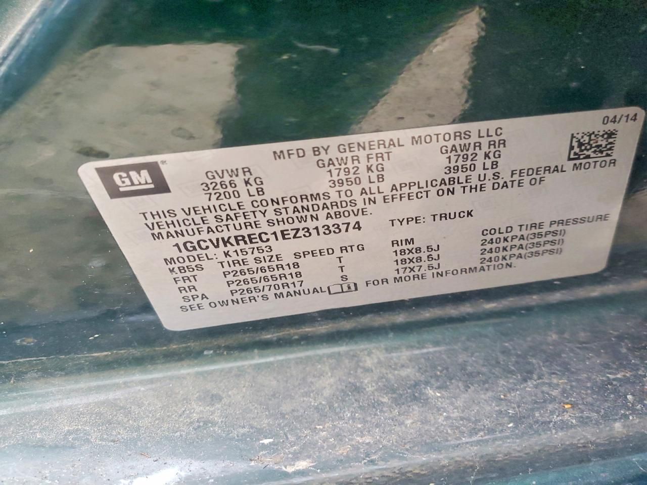 2014 Chevrolet Silverado K1500 lt