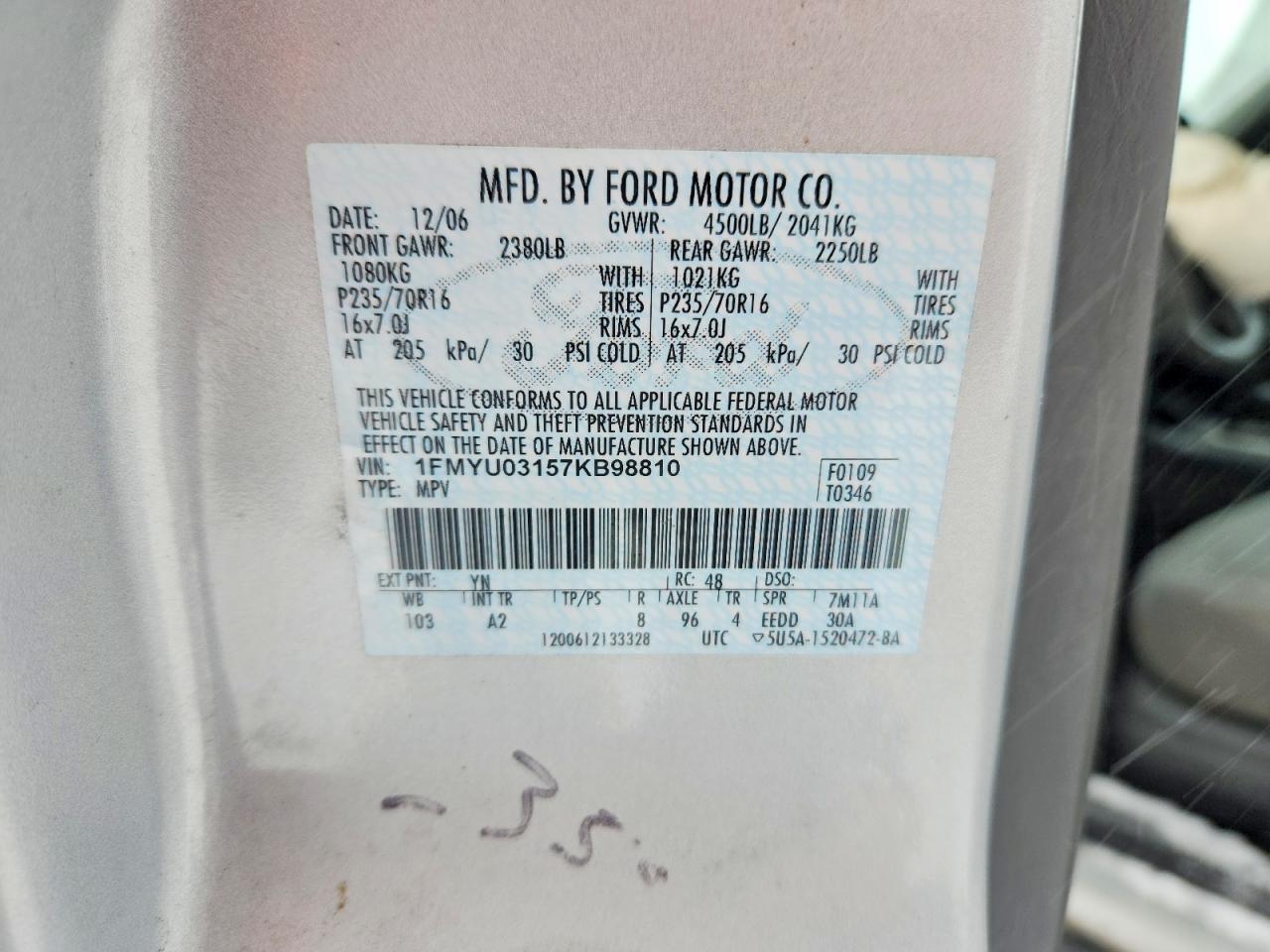 2007 Ford Escape xlt
