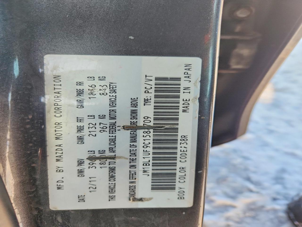 2012 Mazda 3 I