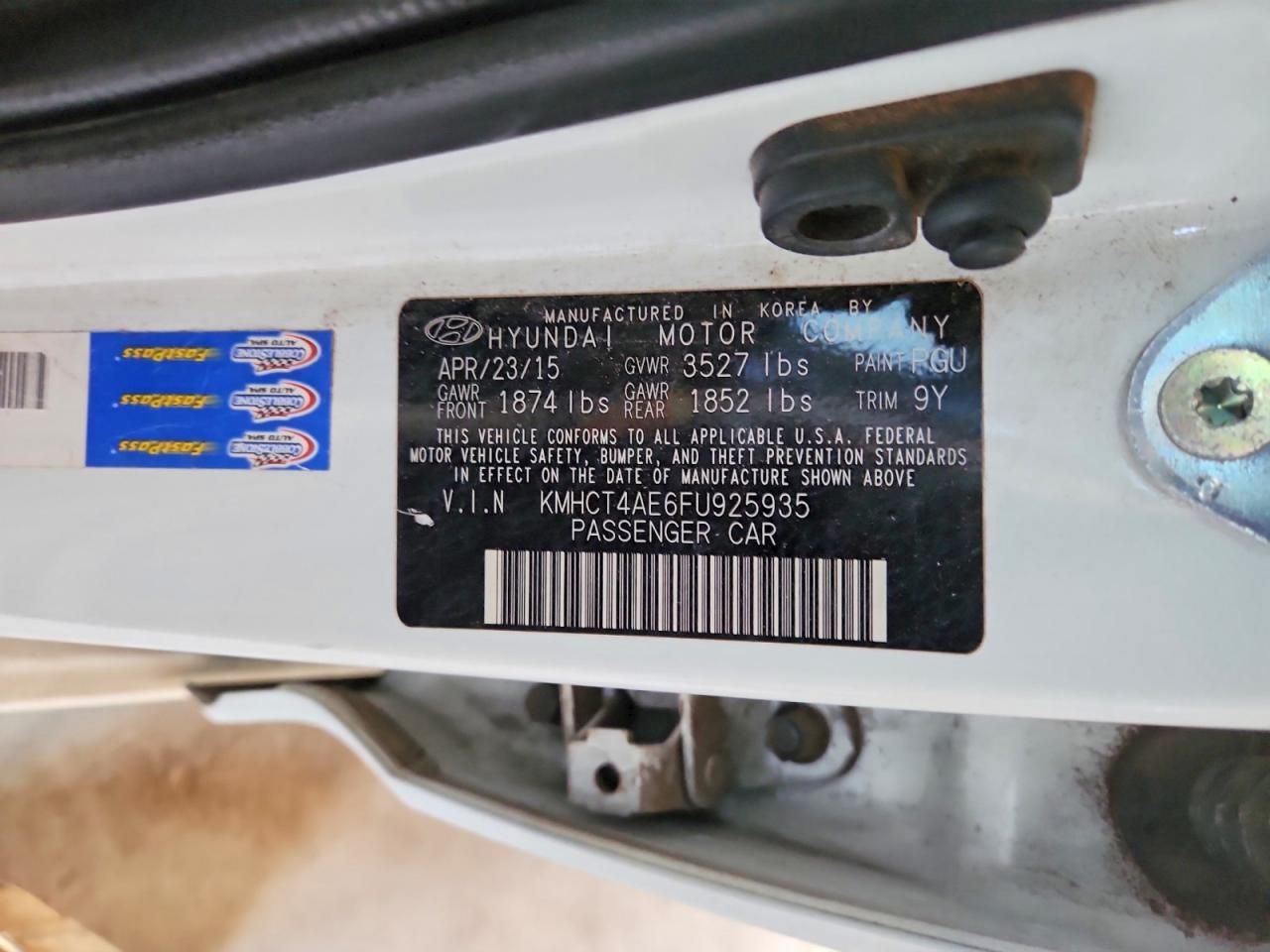 2015 Hyundai Accent gls