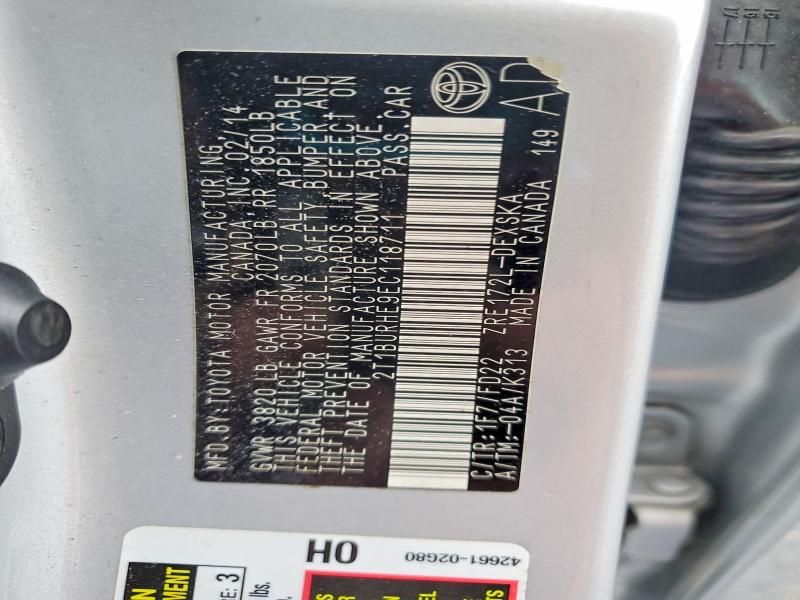 2014 Toyota Corolla l