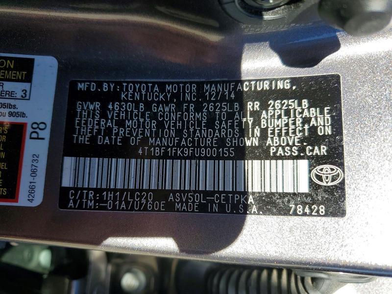 2015 Toyota Camry le