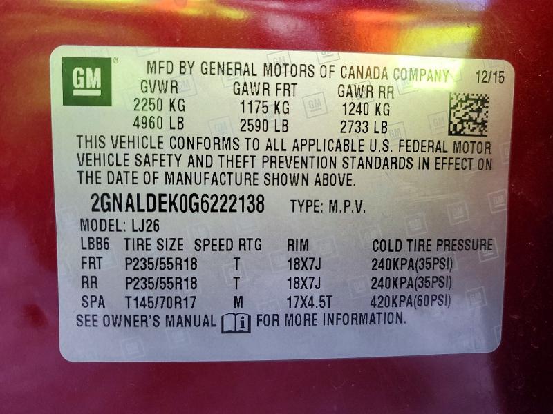 2016 Chevrolet Equinox ltz