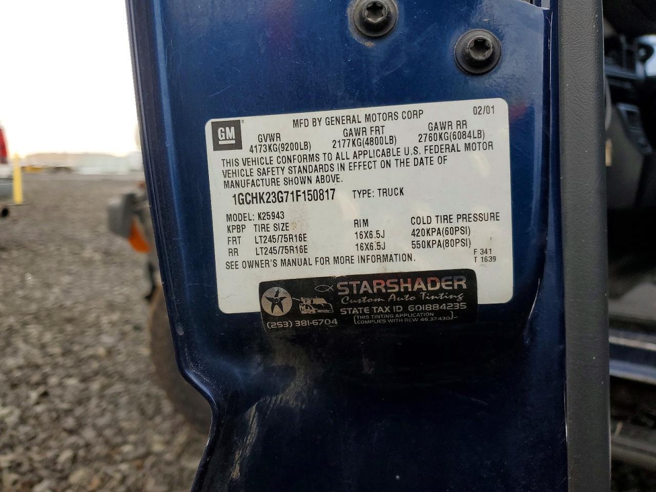 2001 Chevrolet Silverado K2500 Heavy Duty