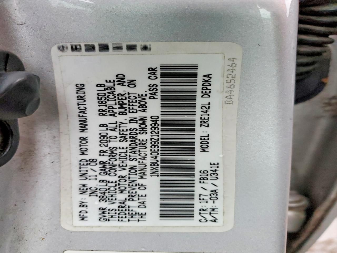 2009 Toyota Corolla Base