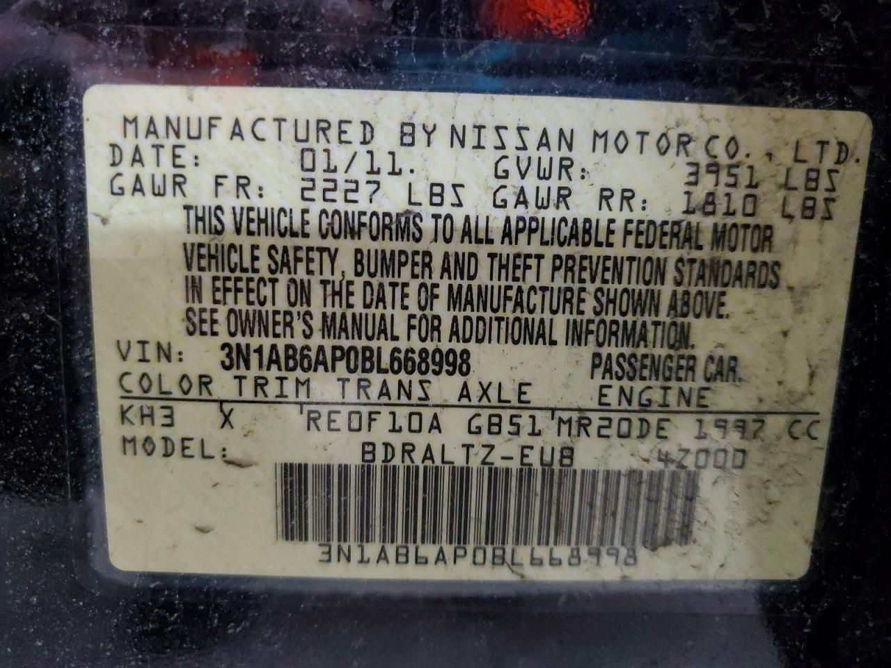 2011 Nissan Sentra 2.0