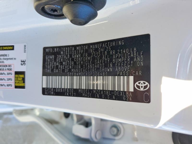 2025 Toyota Corolla le