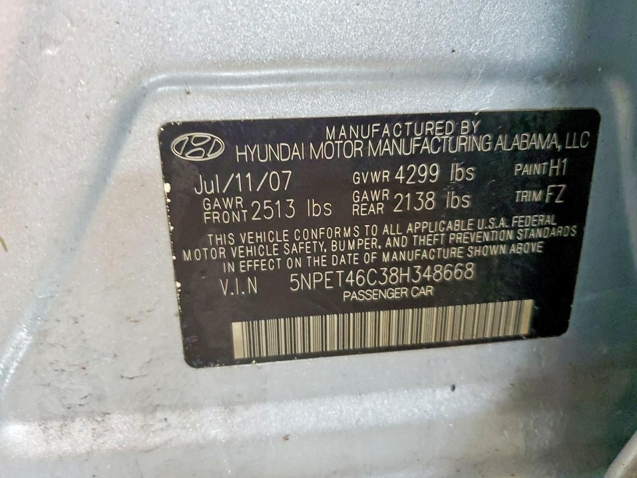 2008 Hyundai Sonata gls