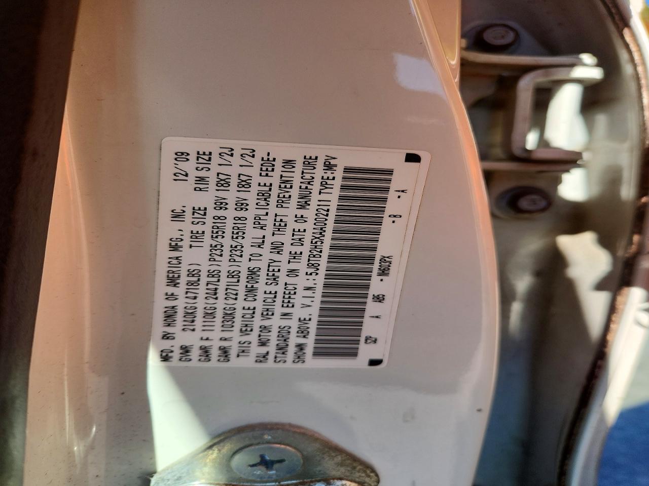 2010 Acura Rdx Technology