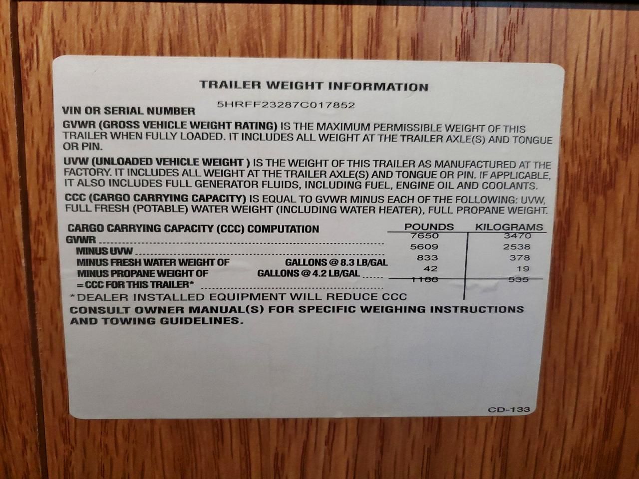 2007 Weekend Warrior Superlite