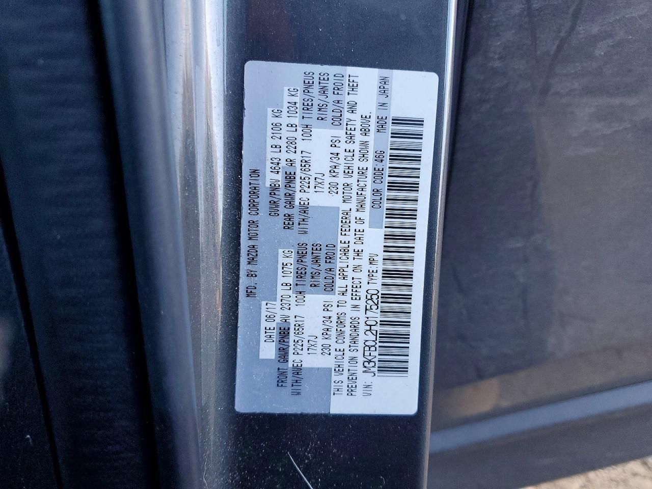 2017 Mazda Cx-5 Touring