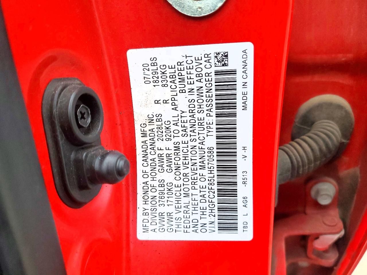 2020 Honda Civic Sport