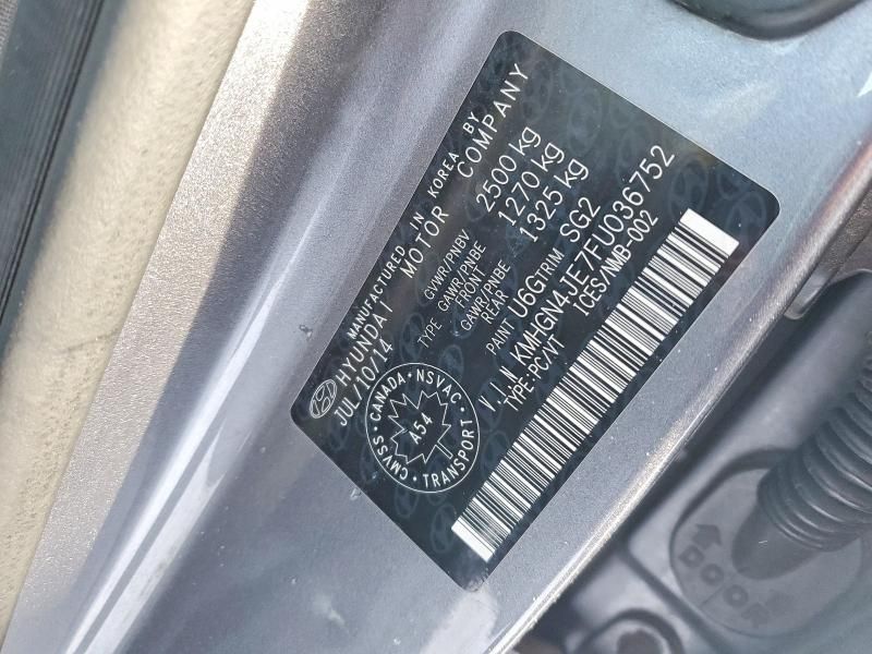 2015 Hyundai Genesis 3.8l