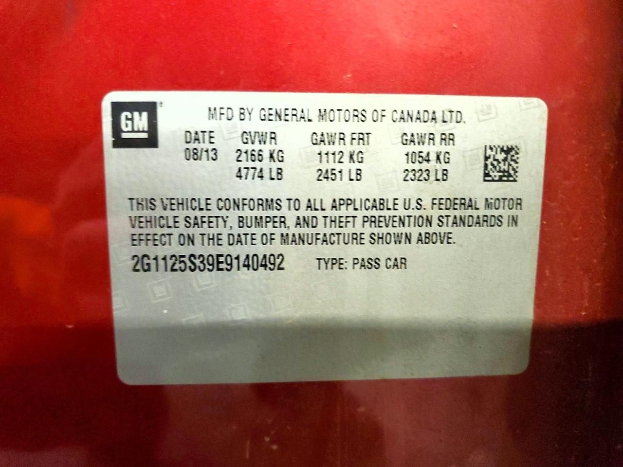 2014 Chevrolet Impala lt