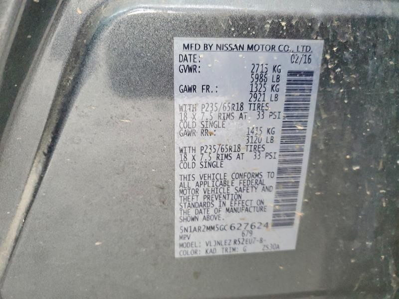 2016 Nissan Pathfinder s