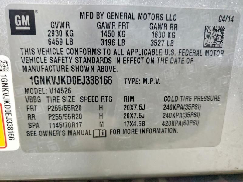 2014 Chevrolet Traverse ltz